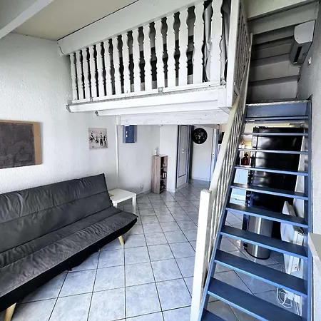 Mezzanine Avec Piscine, Clim, Parking Et Lave-linge - Proche - Fr-1-702-50 Agde