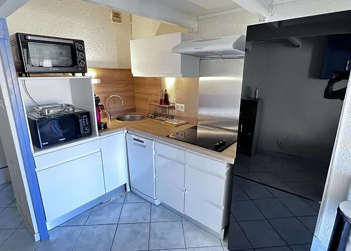 Mezzanine Avec Piscine, Clim, Parking Et Lave-linge - Proche - Fr-1-702-50 Agde